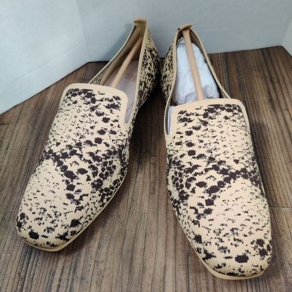 LOUISE ET CIE Loafer Artemid Snake Print Slip On Flats Women Sz 9 Washable Knit - Picture 9 of 14